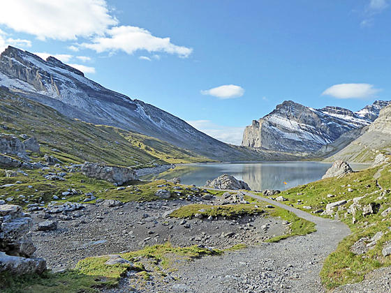 First view of the Daubensee
