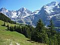 The big three, the Eiger, Monch and Jungfrau, from the overlook