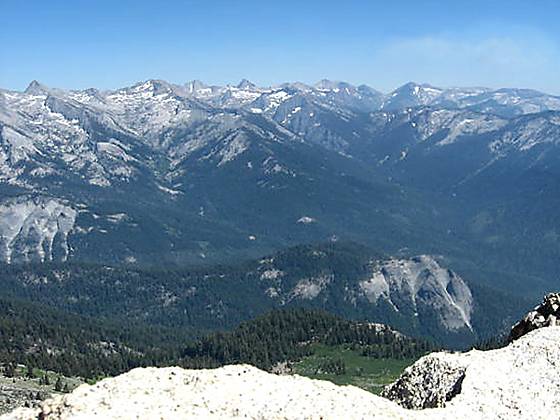 The Great Western Divid from Alta Peak. 