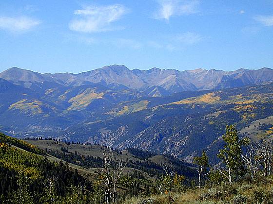 Looking southwest towards the Uncompahgre Wilderness Area 