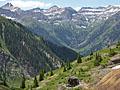 View up the Bridal Veil valley to the south