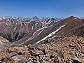 Looking north to Uncompahgre Peak from Sunshine Peak