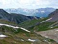 View to the northwest from near the top of the saddle