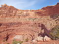 Amphitheater at the head of the side canyon