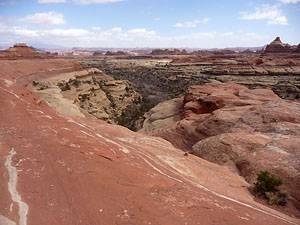 Looking down Squaw Canyon from the saddle