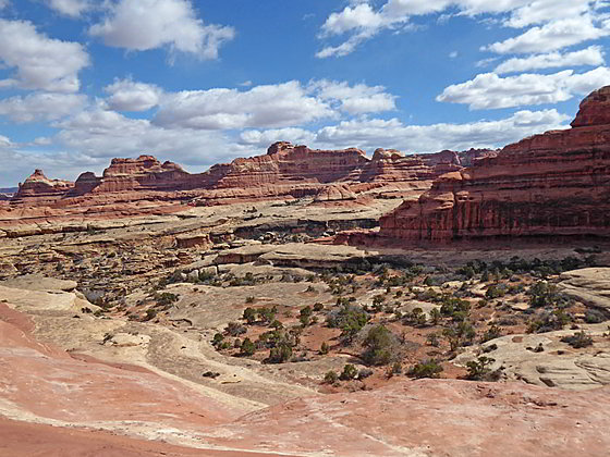 View on the climb to the saddle