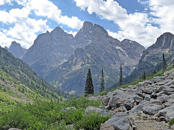 Teewinot Mountain, Mount Owen and Grand Teton 