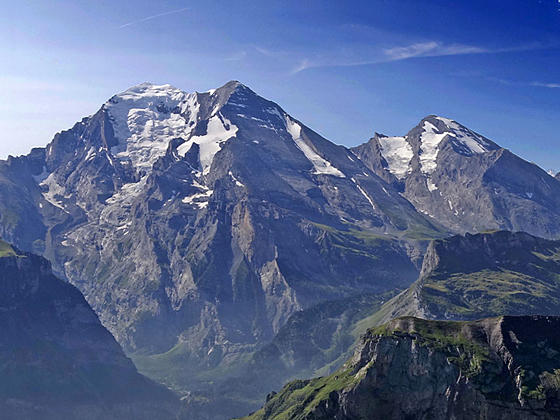 Altels, Balmhorn and Rinderhorn from First