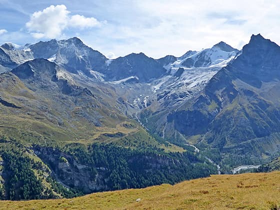 The Weisshorn, Zinalrothorn and Besso