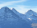 High peaks to the southwest: Eiger, Monch, Junfrau and the Breithorn