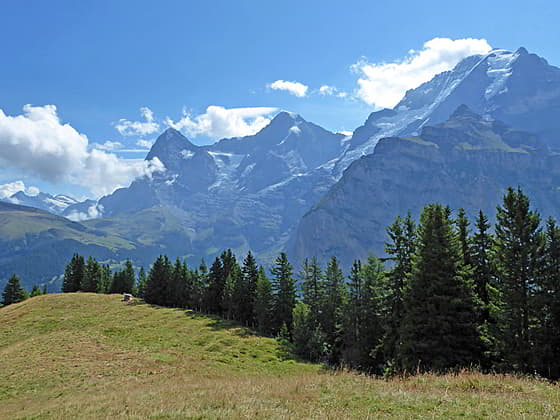 View of the Eiger, Monch and Jungfrau