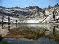 Alta peak rises above the southern end of Pear Lake.