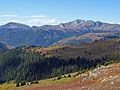 American Flag Mountain and Italian Mountain  from the saddle