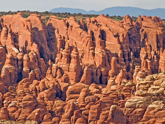 View of the Fiery Furnace from the overlook