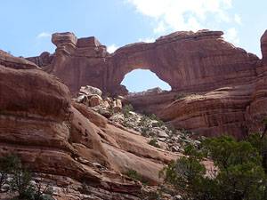 Closeup of Nevills Arch