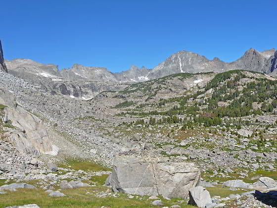 Cirque at the head of the Baptiste Valley