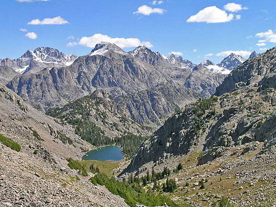 Clark Lake and the high peaks to the west